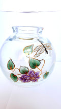 Vază din Cristal 24% PbO Transparentă – Ø16 × 16 cm