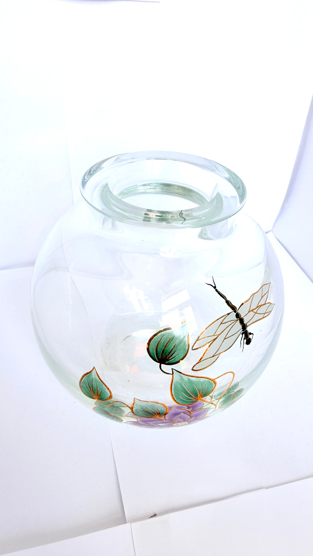 Vază din Cristal 24% PbO Transparentă – Ø16 × 16 cm