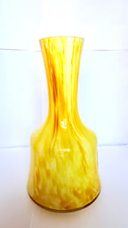 Vază din Sticlă Murano Galbenă – Ø12 × 22,5 cm