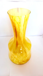 Vază din Sticlă Murano Galbenă – Ø12 × 22,5 cm