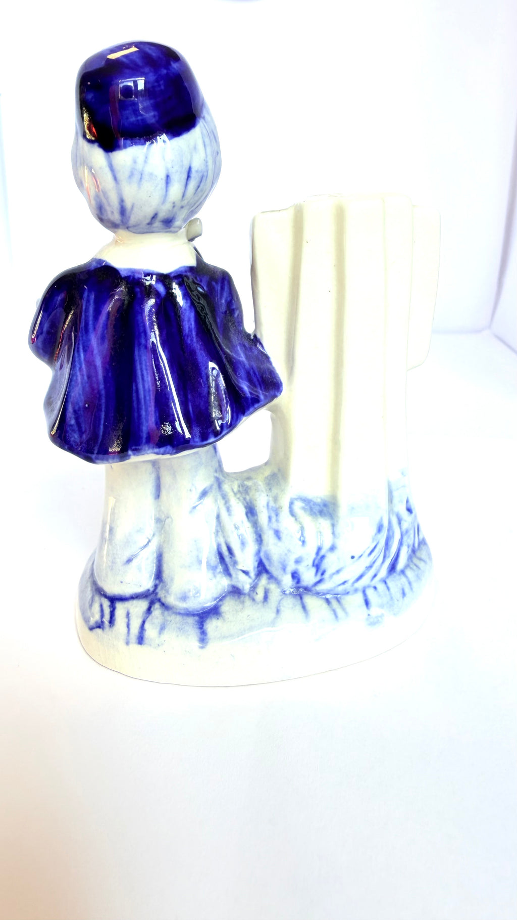 Bibelou din Ceramică Alb cu Albastru