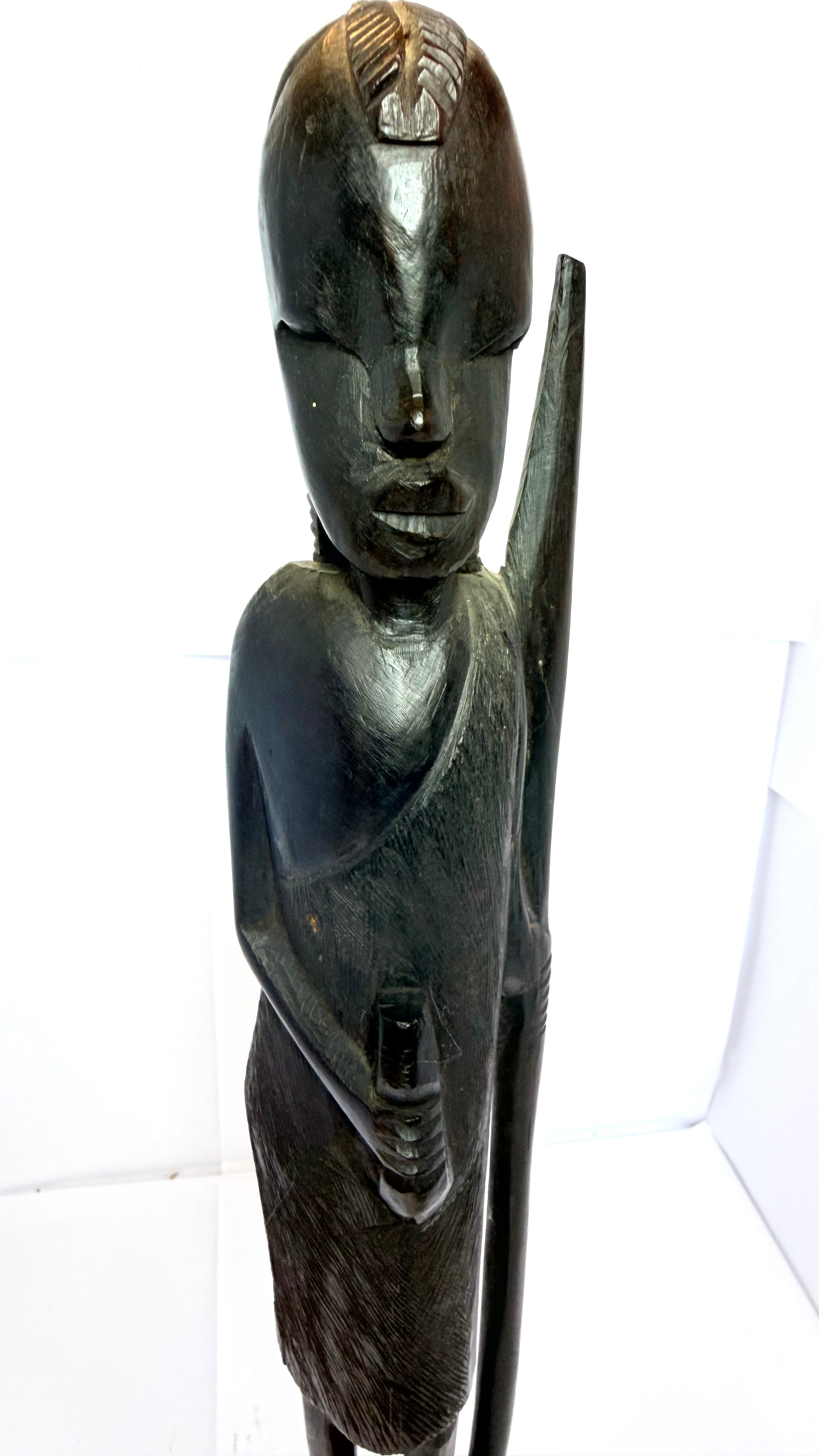 Statuetă din Lemn – 6 × 5 × 37,5 cm