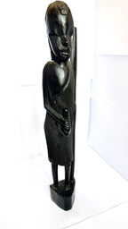 Statuetă din Lemn – 6 × 5 × 37,5 cm