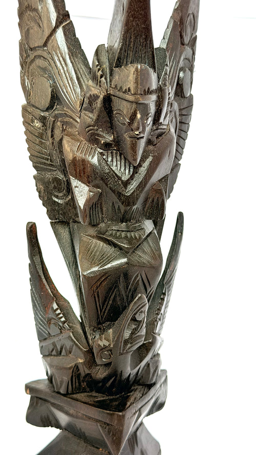 Statuetă din Lemn – 8 × 6 × 26 cm