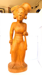 Statuetă din Lemn – 13 × 11,5 × 44 cm