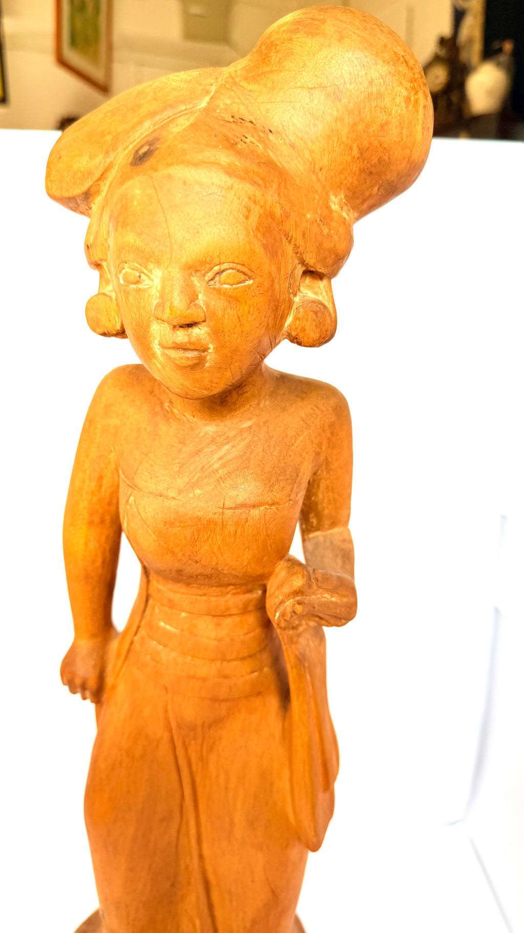 Statuetă din Lemn – 13 × 11,5 × 44 cm