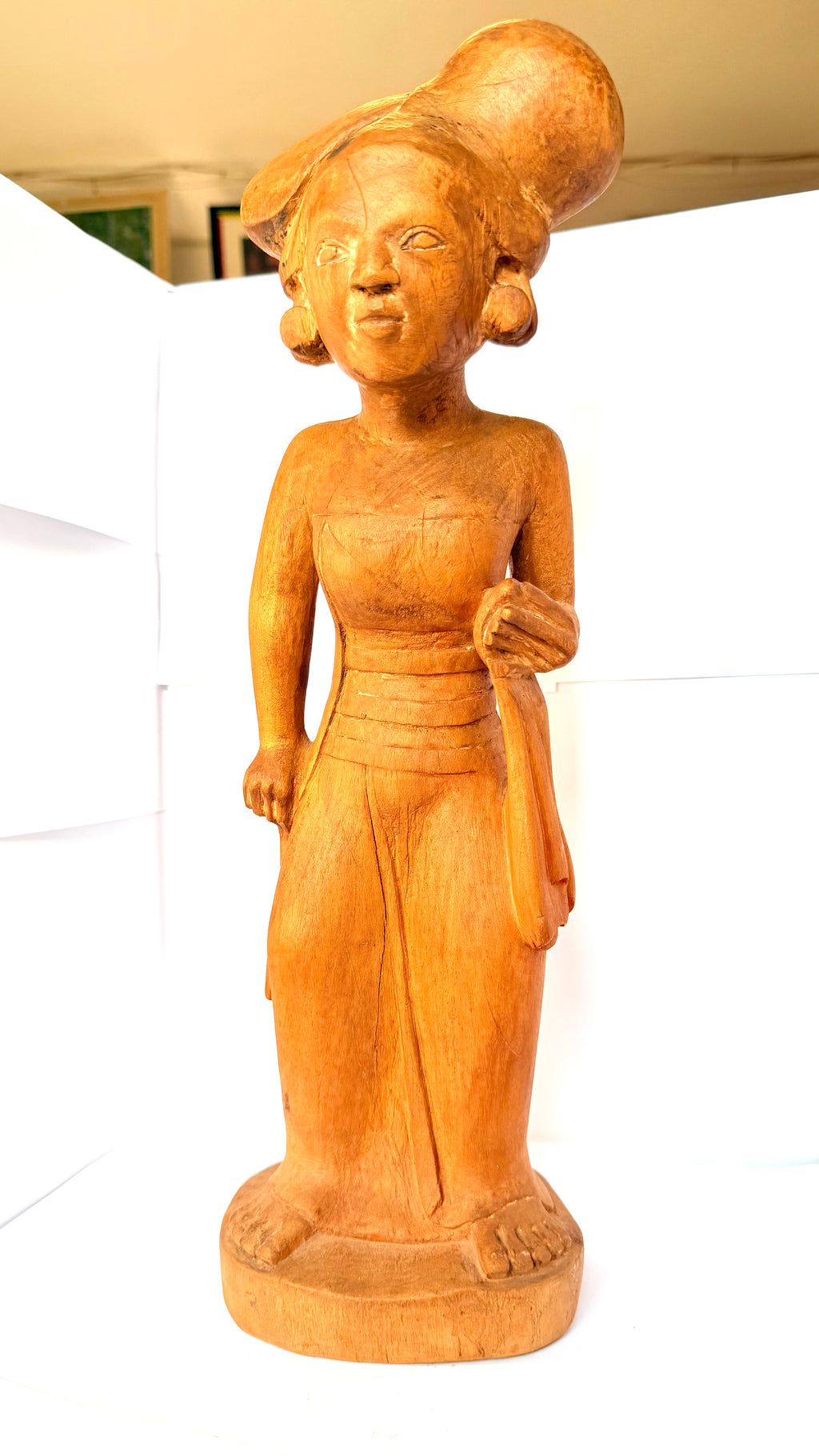Statuetă din Lemn – 13 × 11,5 × 44 cm