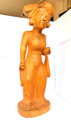 Statuetă din Lemn – 13 × 11,5 × 44 cm