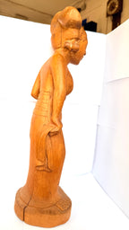Statuetă din Lemn – 13 × 11,5 × 44 cm