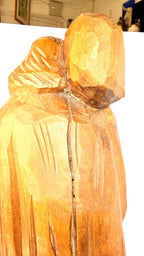 Statuetă din Lemn Lucrată Manual – 14 × 11 × 41,5 cm