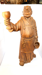 Statuetă din Lemn Lucrată Manual – 26 × 17 × 43 cm