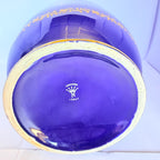 Vază Capo di Monte din Porțelan Cobalt Albastru – Ø14 × 26 cm