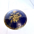 Bombonieră cu Capac din Cobalt Albastru Închis – Paris – Ø12 × 6 cm