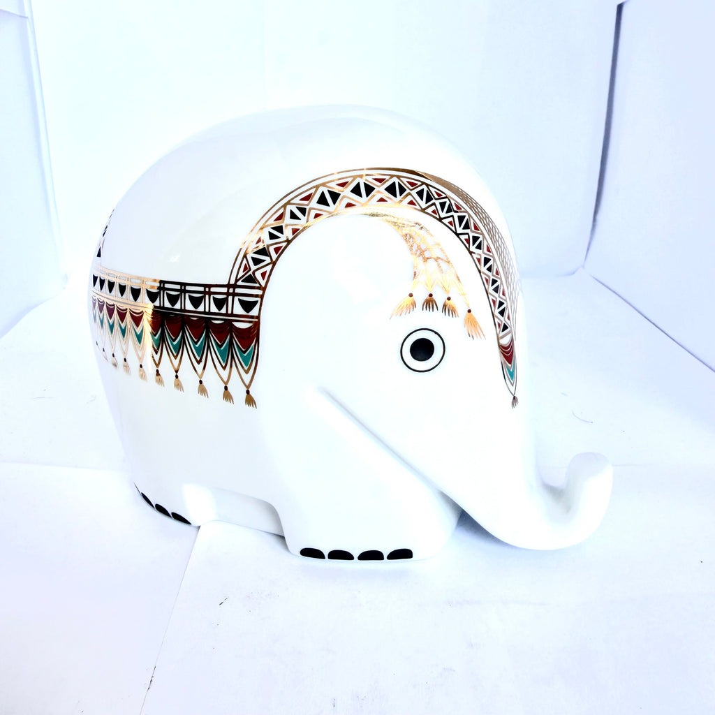 Pușculiță din Porțelan în Formă de Elefant Hochst – 17 × 9 × 12 cm