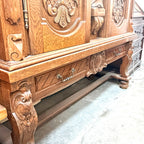 Comodă din Lemn Sculptată Manual – 138 × 50 × 149 cm
