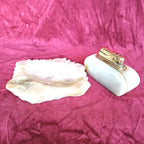Set Brichetă și Scrumieră din Marmură – 12 × 10 × 7 cm