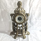 Ceas Mecanic de Masă din Bronz – 26 × 9 × 38 cm