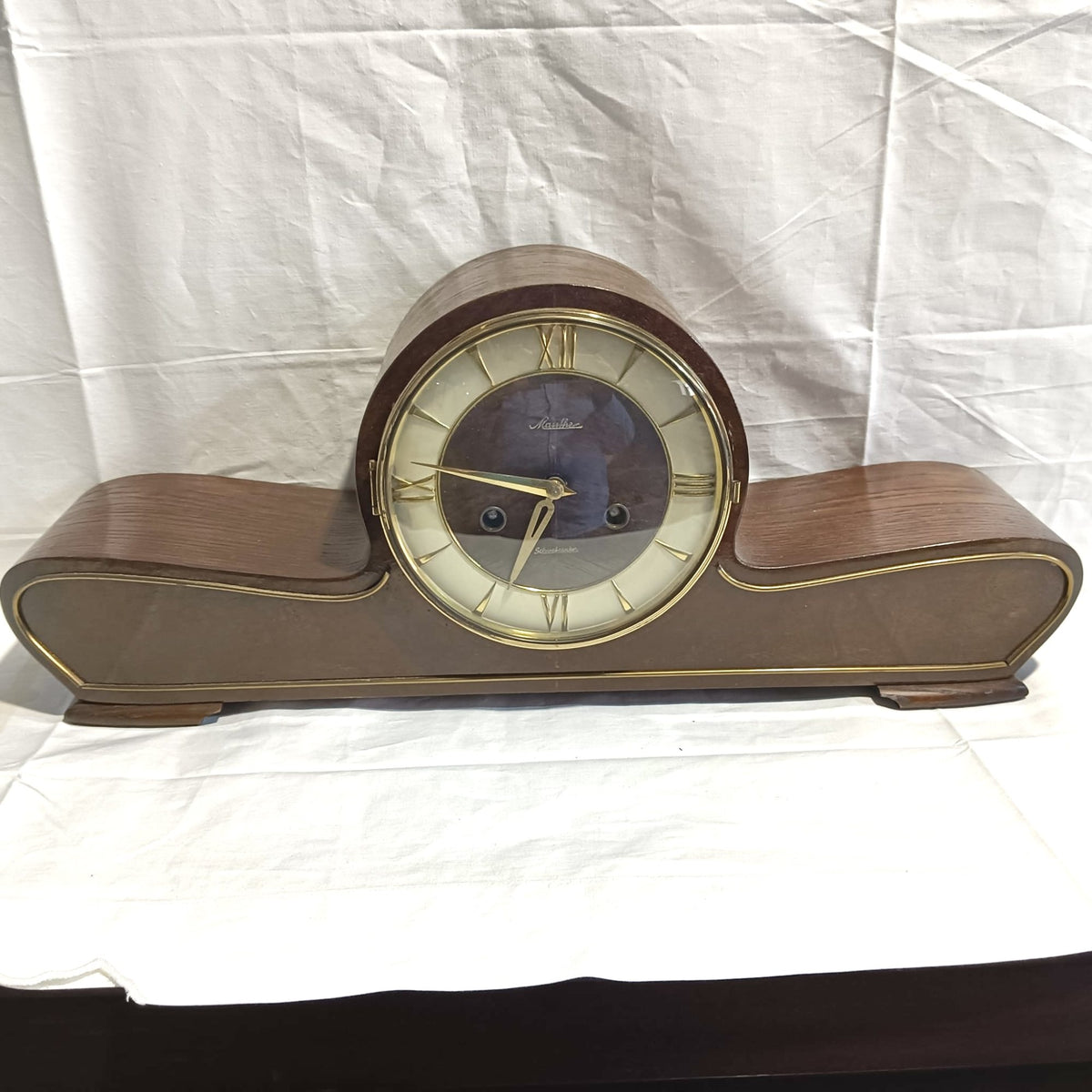 Ceas Mecanic de Șemineu Original Mauthe – 52 × 12 × 22 cm