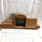 Ceas Mecanic de Șemineu cu Cutie din Lemn – 57 × 13 × 21 cm