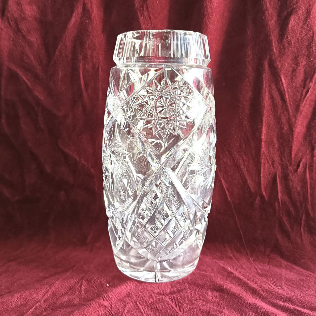 Vază din Cristal 24% PbO – Ø10 × 19 cm