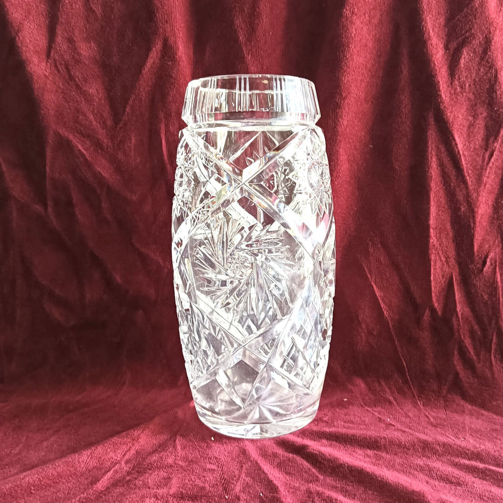 Vază din Cristal 24% PbO – Ø10 × 19 cm
