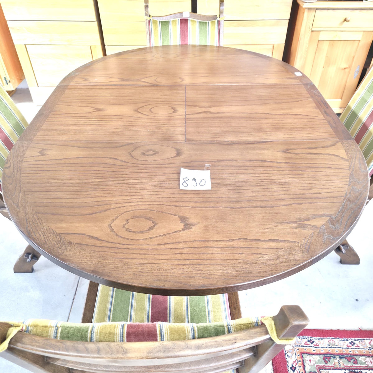 Masă de Dining Extensibilă din Lemn – 164 × 115 × 74 cm