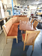 Colțar de Bucătărie cu 3 Scaune – 200 × 160 × 93 cm
