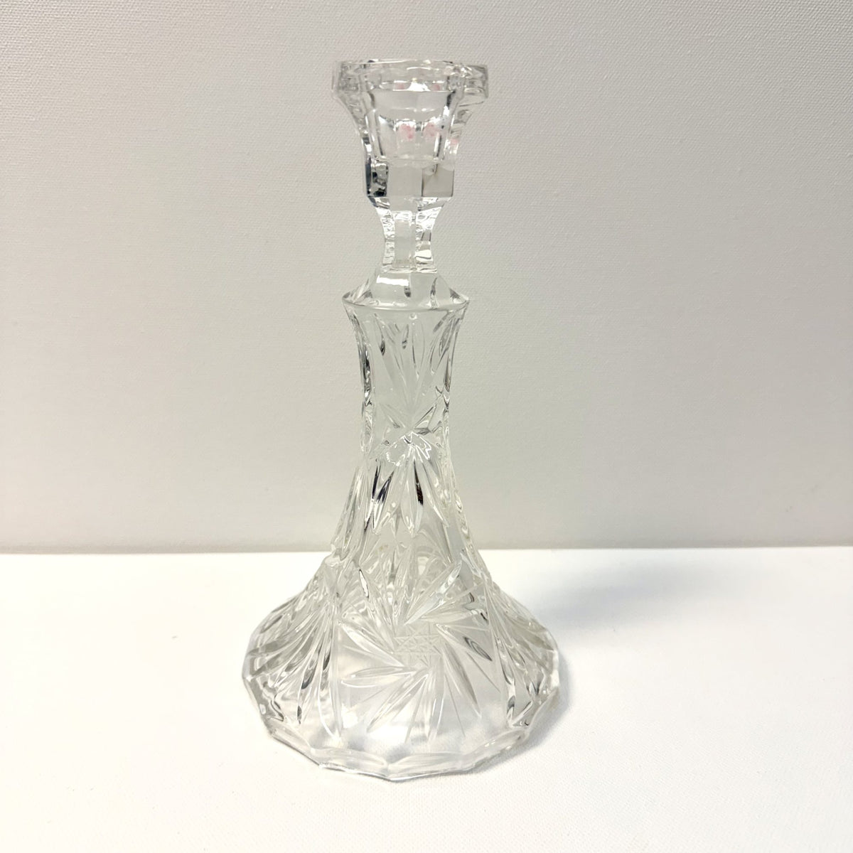 Suport de Lumânare din Cristal 24% PbO – Ø11 × 21 cm