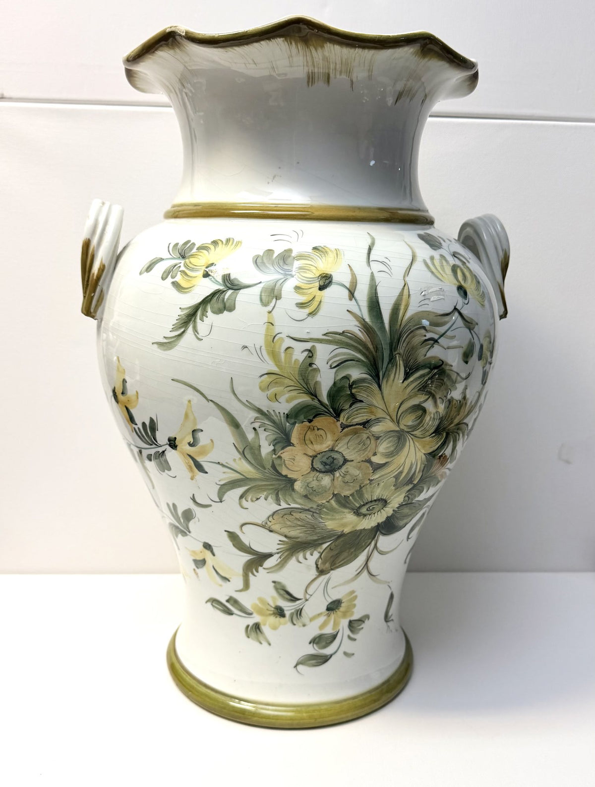 Vază Mare din Ceramică Lucrată Manual – Ø34 × 50 cm