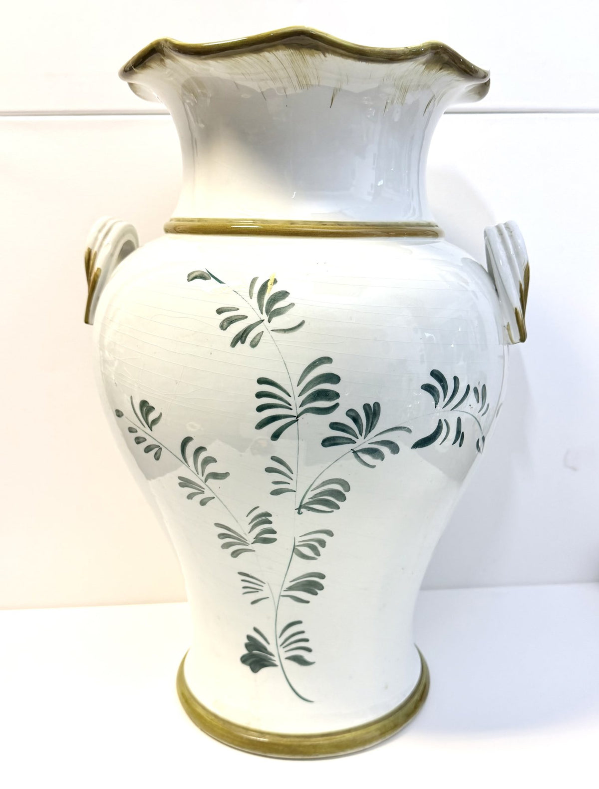 Vază Mare din Ceramică Lucrată Manual – Ø34 × 50 cm