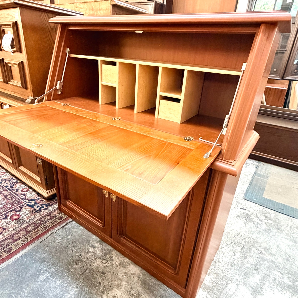 Comodă Secreter Tip Birou din Lemn – 107 × 43 × 116 cm