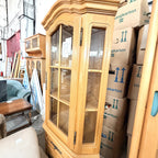 Vitrină de Colț din Lemn – 76 × 52 × 190 cm