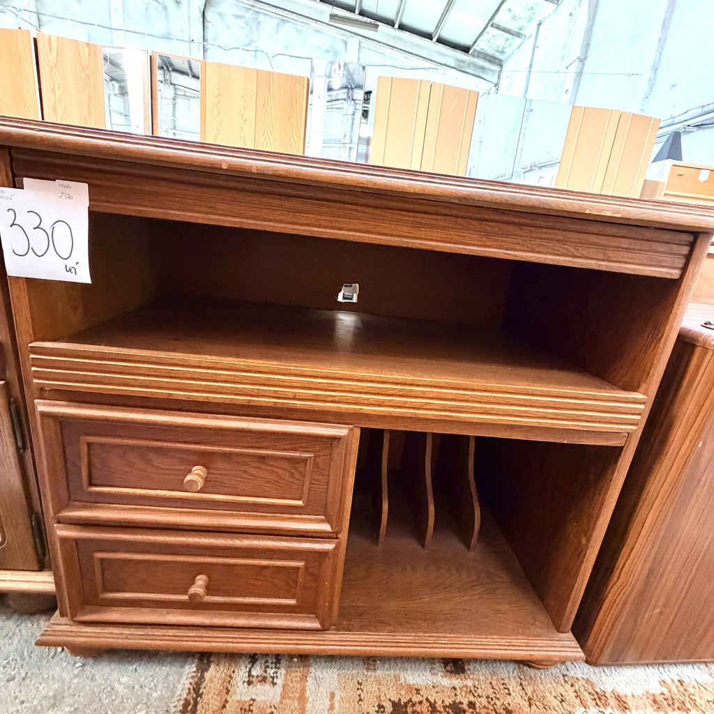 Comodă din Lemn cu 2 Sertare – 93 × 52 × 82 cm
