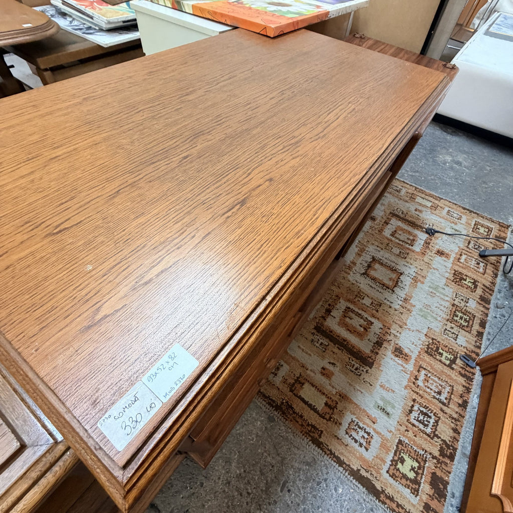 Comodă din Lemn cu 2 Sertare – 93 × 52 × 82 cm