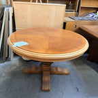 Masă de Cafea Rotundă din Lemn – Ø97 × 60 cm