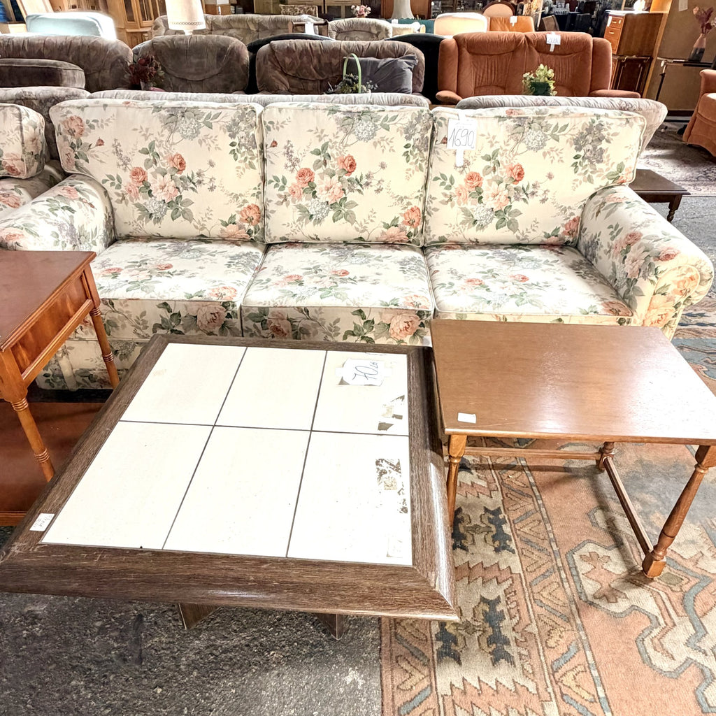 Set 2 Canapele cu Tapițerie Florală – 3 Locuri + 2 Locuri