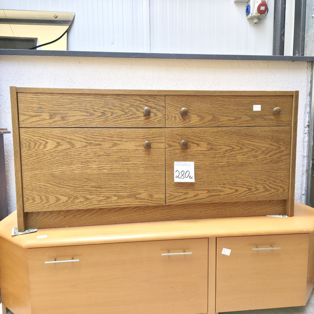 Comodă TV din Lemn cu 2 Uși – 154 × 58 × 42 cm