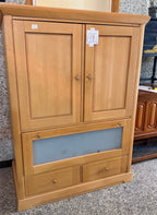 Dulap din Lemn cu 3 Uși și 2 Sertare – 115 × 63 × 150 cm