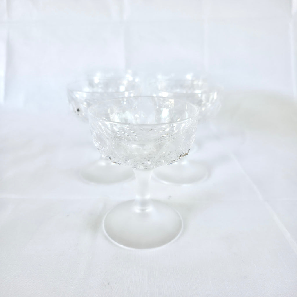Set 5 Pahare din Cristal 24% PbO – Ø7 × 9,5 cm