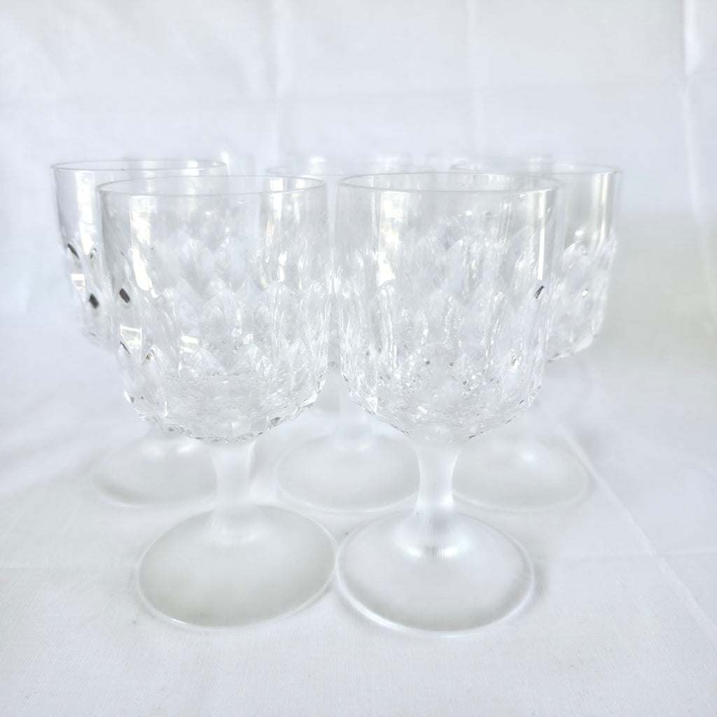 Set 8 Pahare din Cristal 24% PbO – Ø6,5 × 13 cm