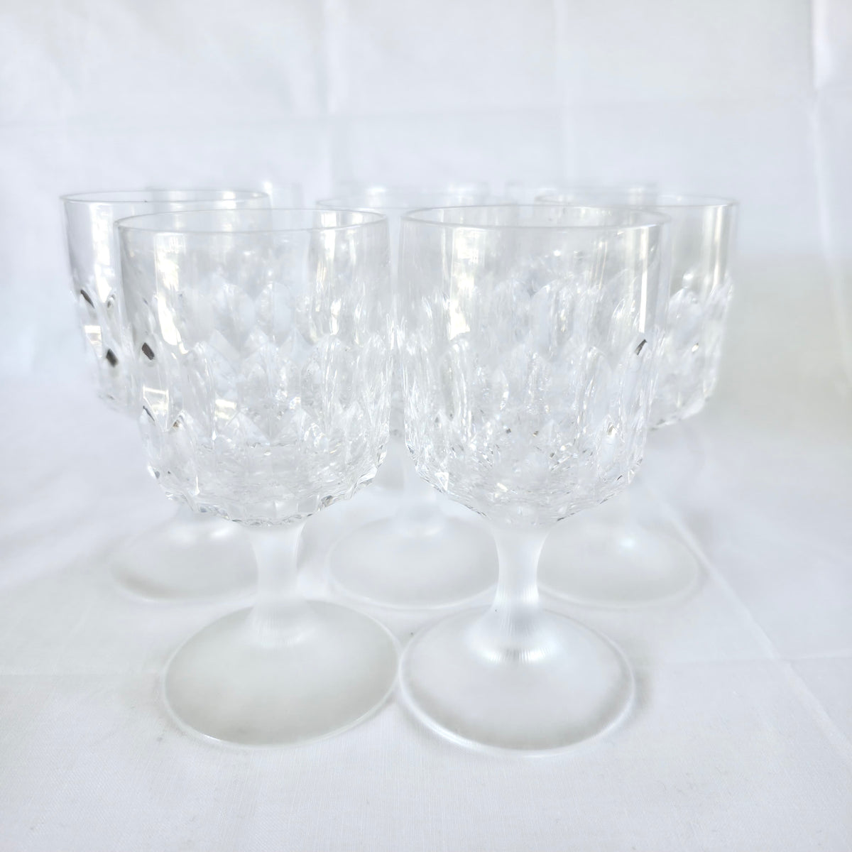 Set 8 Pahare din Cristal 24% PbO – Ø6,5 × 13 cm