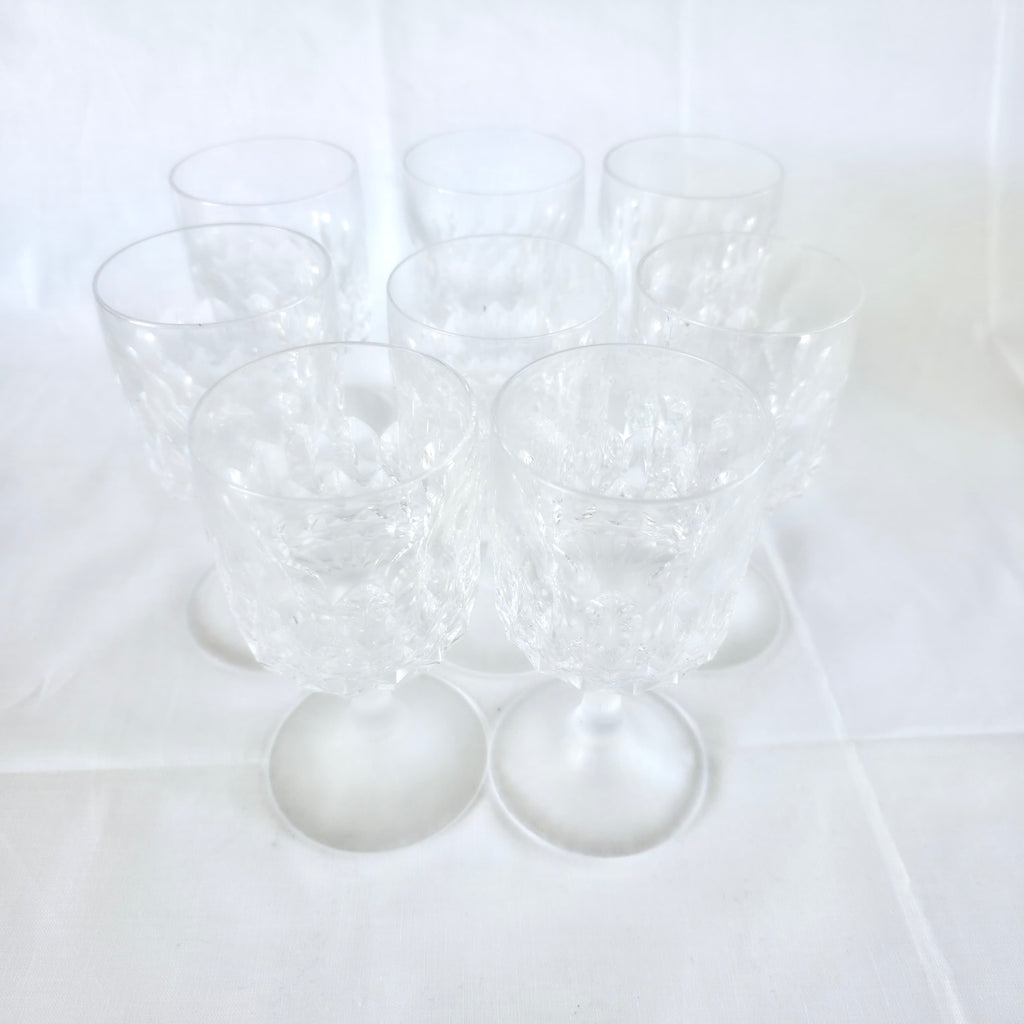 Set 8 Pahare din Cristal 24% PbO – Ø6,5 × 13 cm