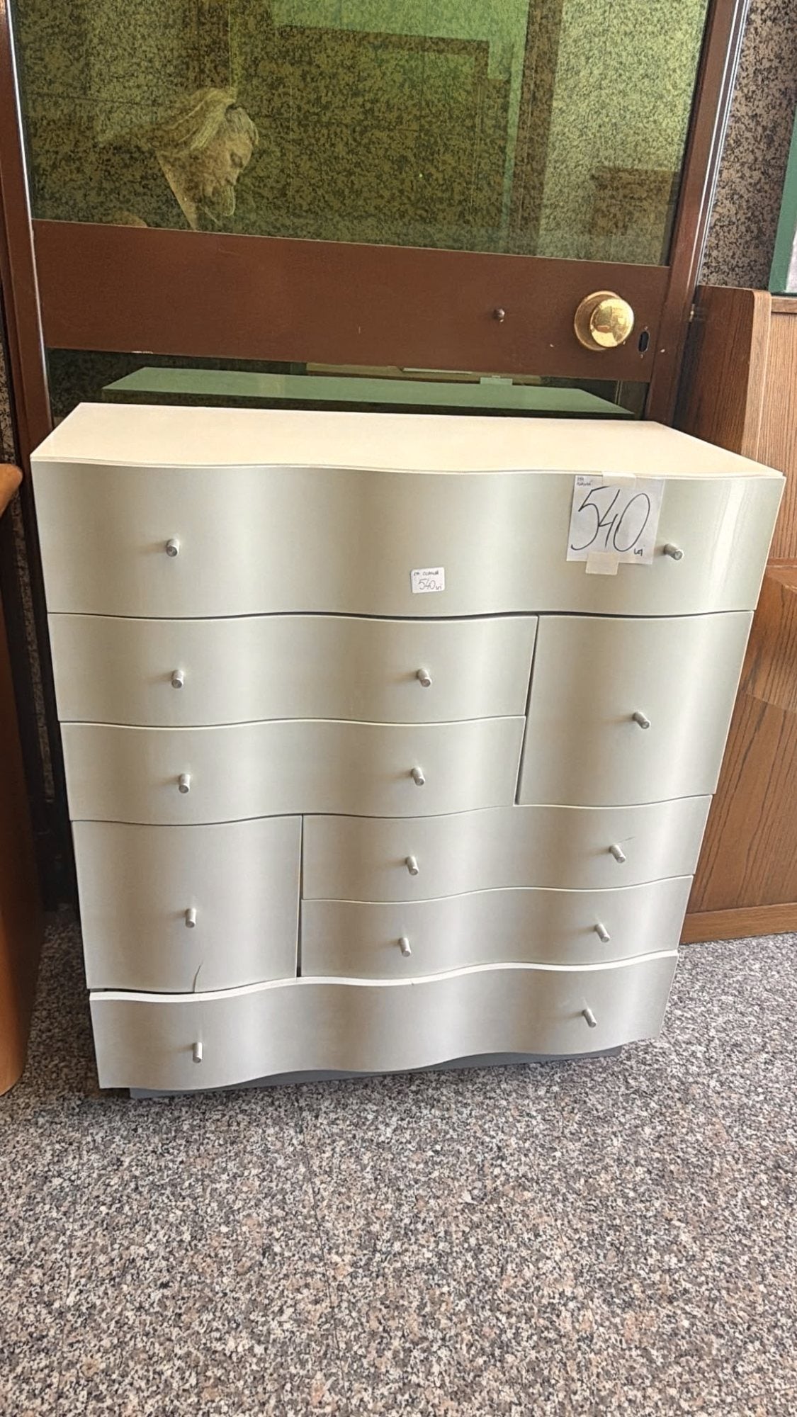 Comodă Albă cu 8 Sertare – 82 × 40 × 92 cm