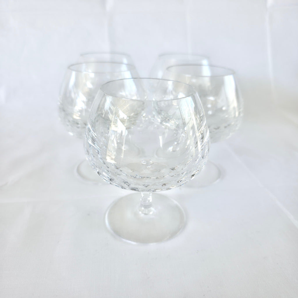 Set 5 Pahare din Cristal 24% PbO – Ø7 × 11 cm