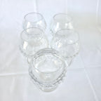Set 5 Pahare din Cristal 24% PbO – Ø7 × 11 cm