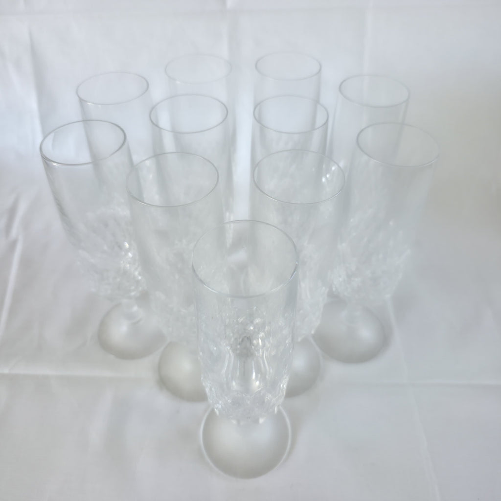 Set 11 Pahare din Cristal 24% PbO – Ø5 × 18,5 cm