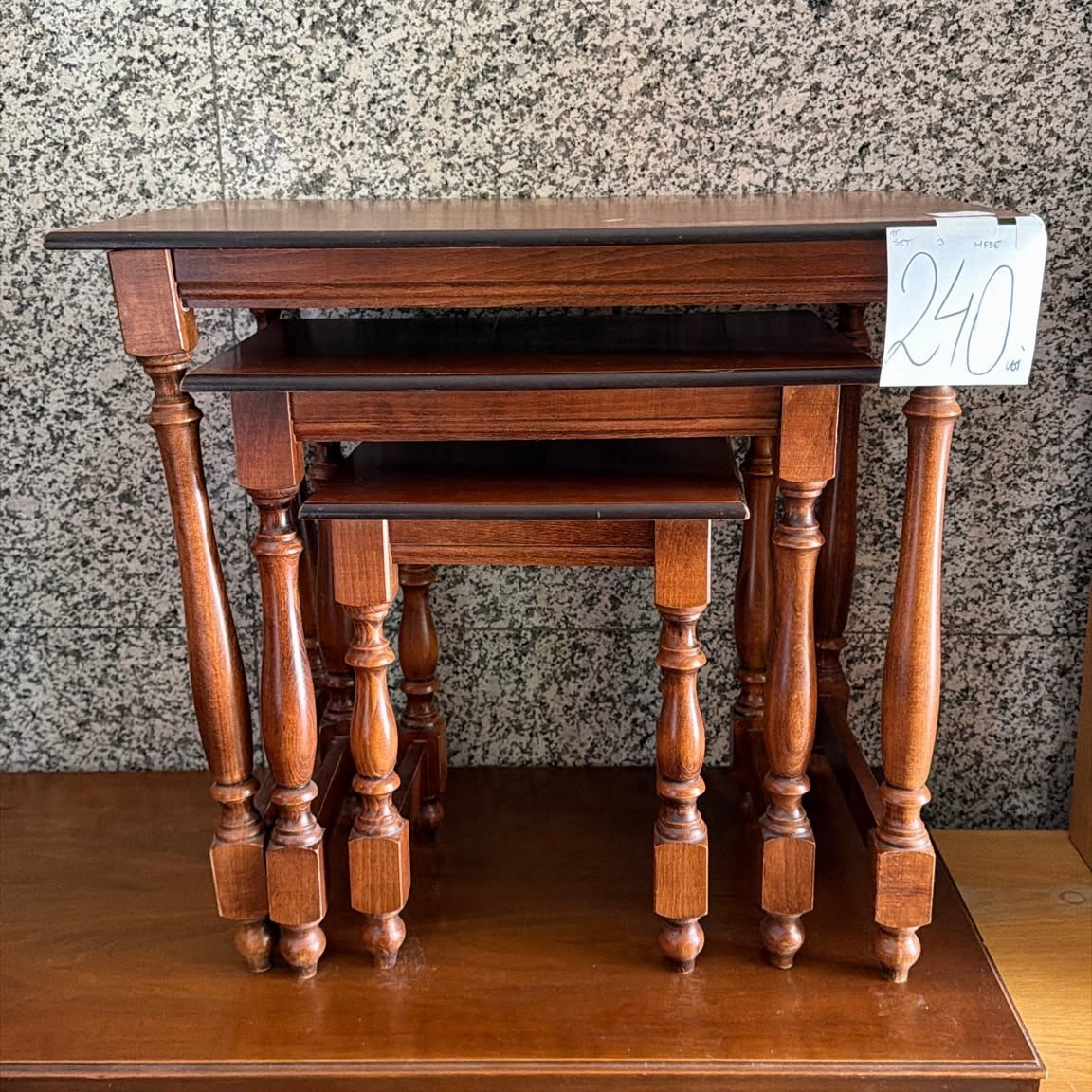Set 3 Mese din Lemn – 60 × 40 × 54 cm