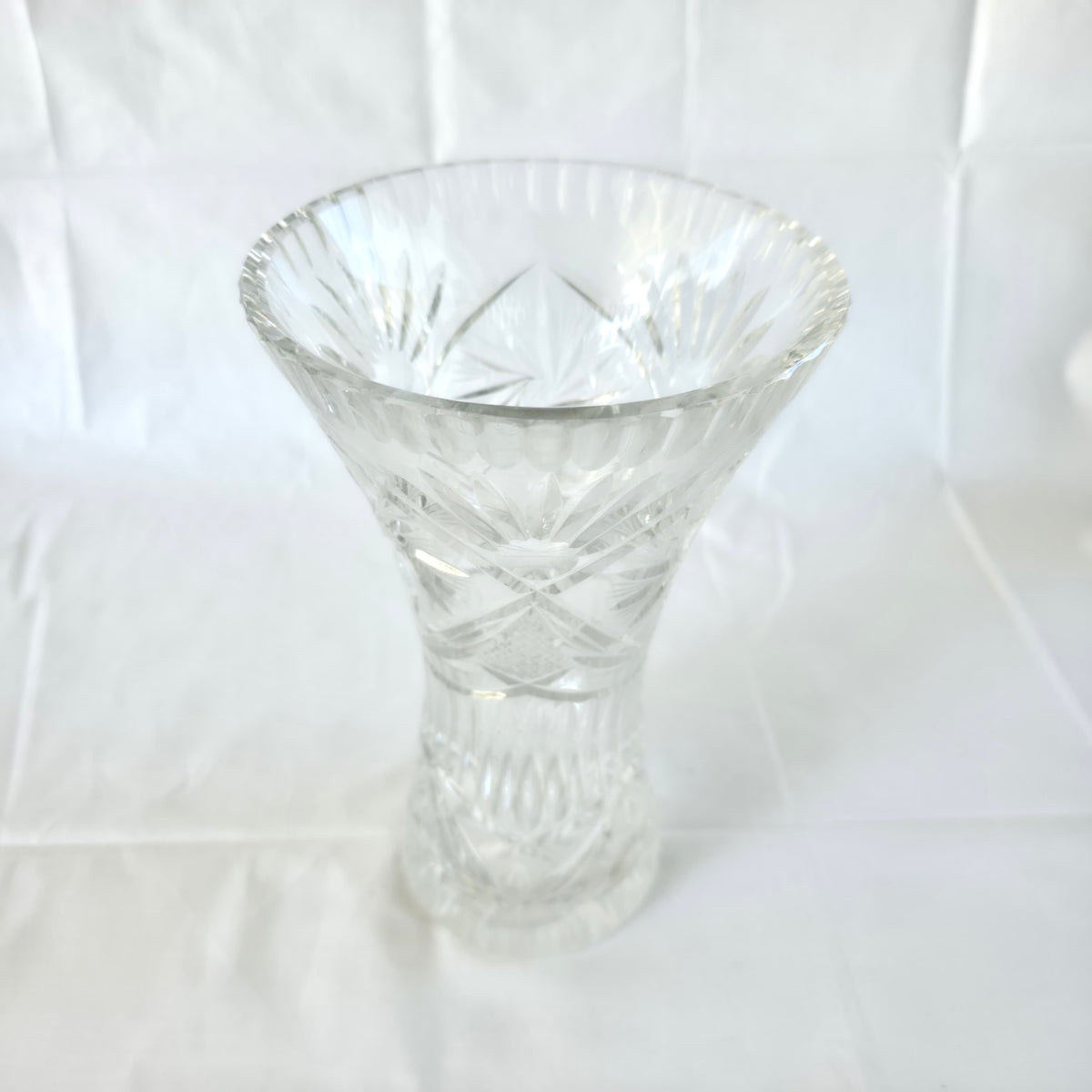 Vază din Cristal 24% PbO – Ø16 × 25 cm