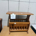 Măsuță de Cafea din Lemn cu Suport pentru Ziare – 60 × 34 × 52 cm