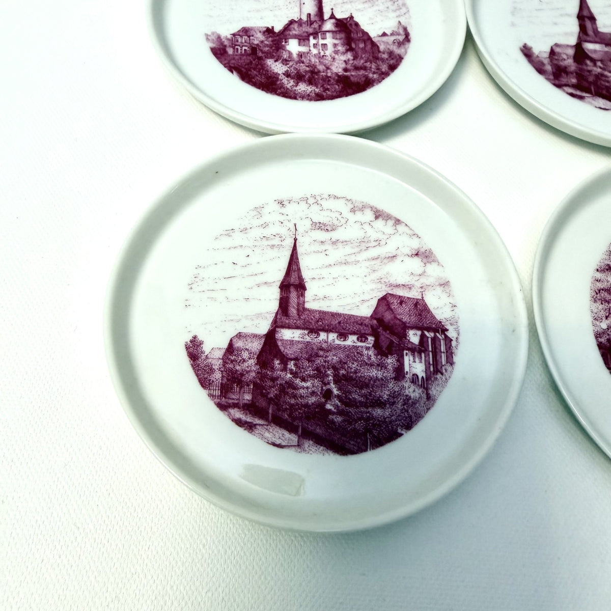 Set 6 Farfurioare Höchst „Justinus Kirsche” – Ø11 cm